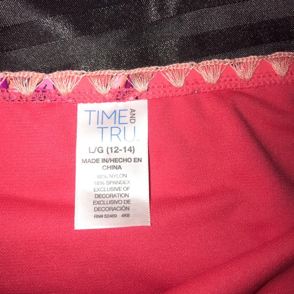 T&T Storybook Romance Coral Pink Floral Print 2 Piece Bikini Swimsuit - Picture 16 of 16